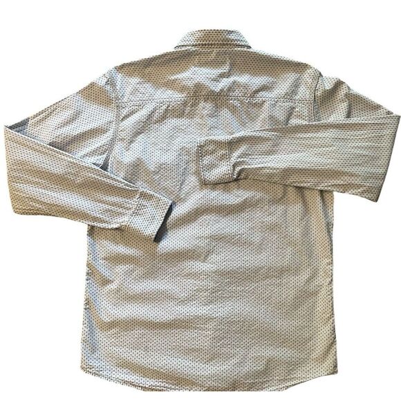 Age of Wisdom Men's Flip Cuff Pearl Snap Western Long Sleeve Top Medium - Picture 2 of 7